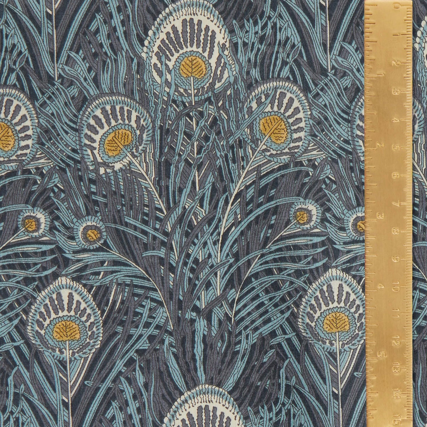 Liberty Fabrics Kuningatar Hera Tanan nurmikon puuvilla