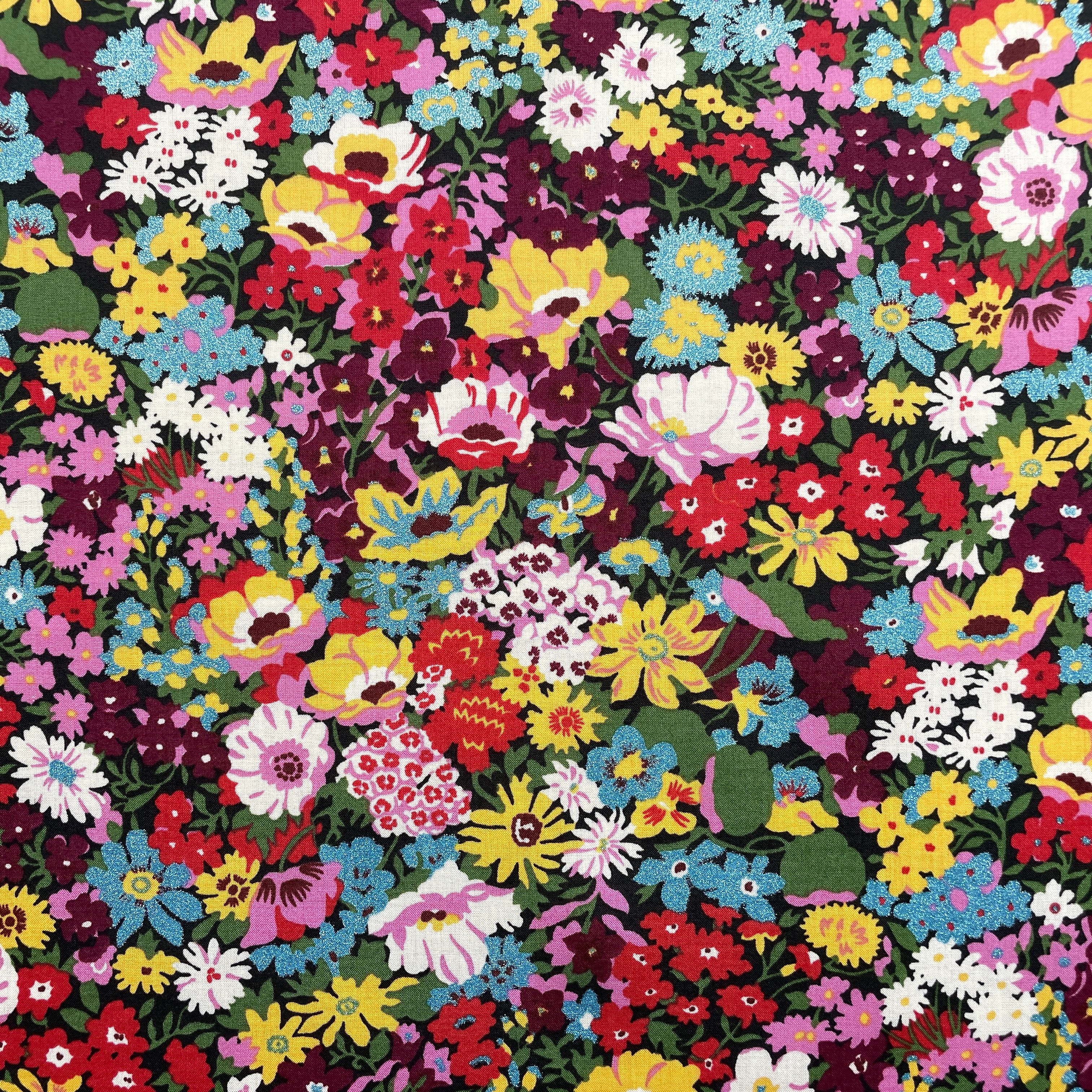 Liberty Fabrics Thorpe A Tana Lawn Cotton Metallic – The Little World ...