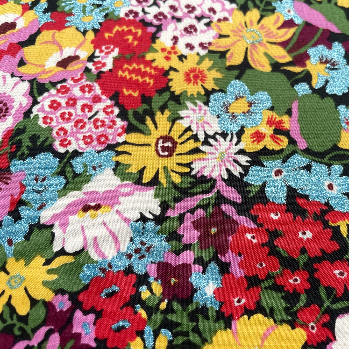 Liberty Fabrics Thorpe A Tana Lawn Cotton Metallic