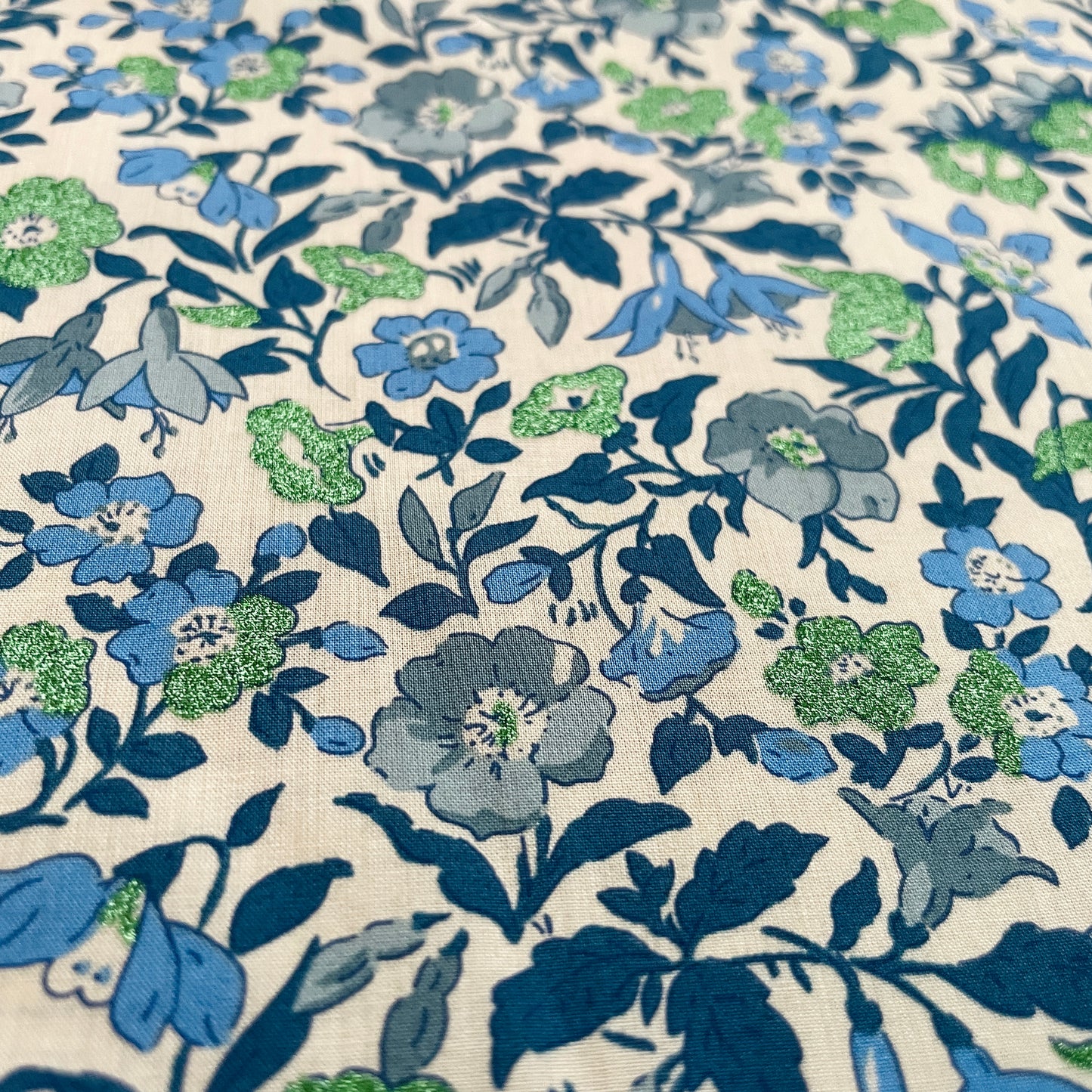 Liberty Fabrics Mamie C Tana Lawn Cotton Metallic