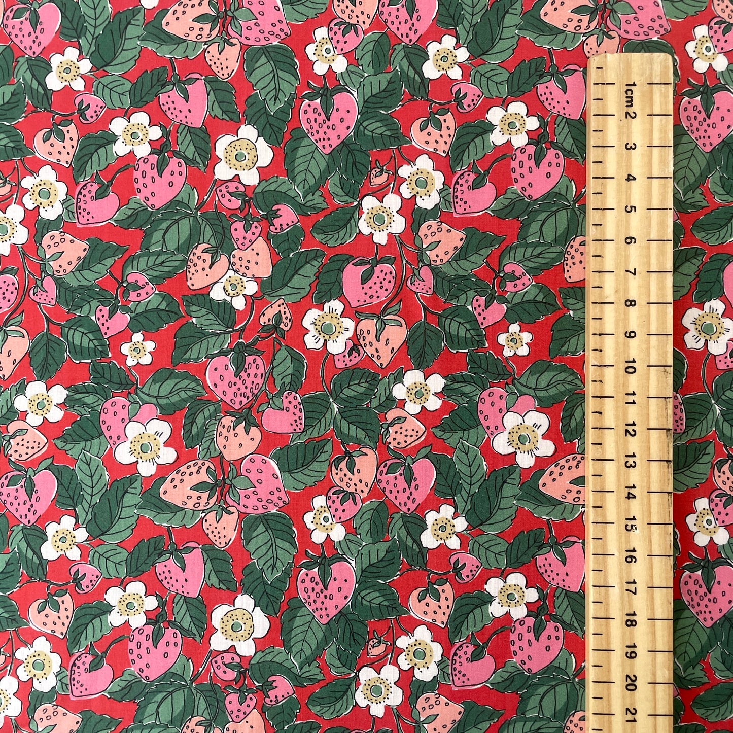 Liberty Fabrics Strawberry Dream A Tana Lawn Cotton