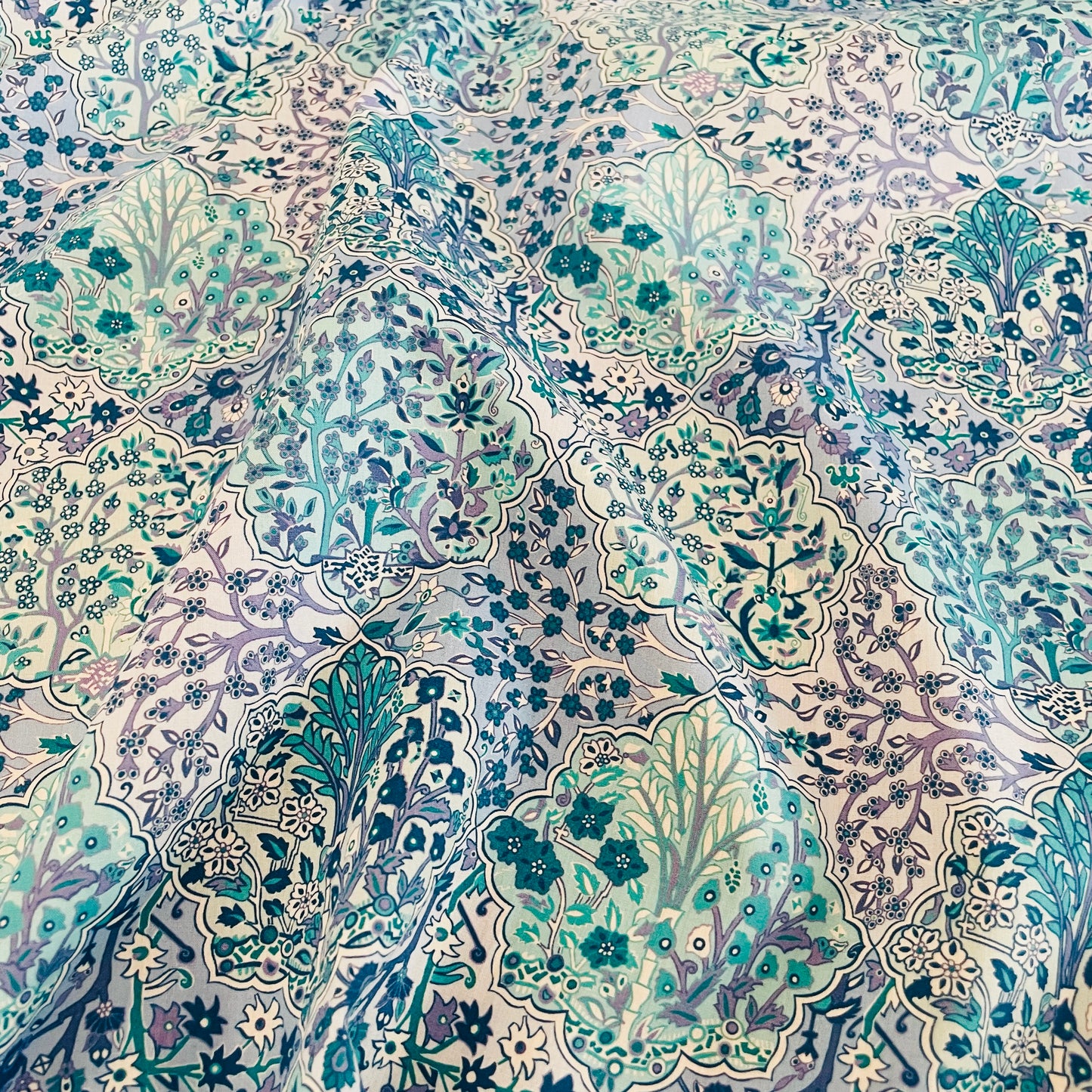 Liberty Fabrics Aspley Tile A Tana Lawn Cotton