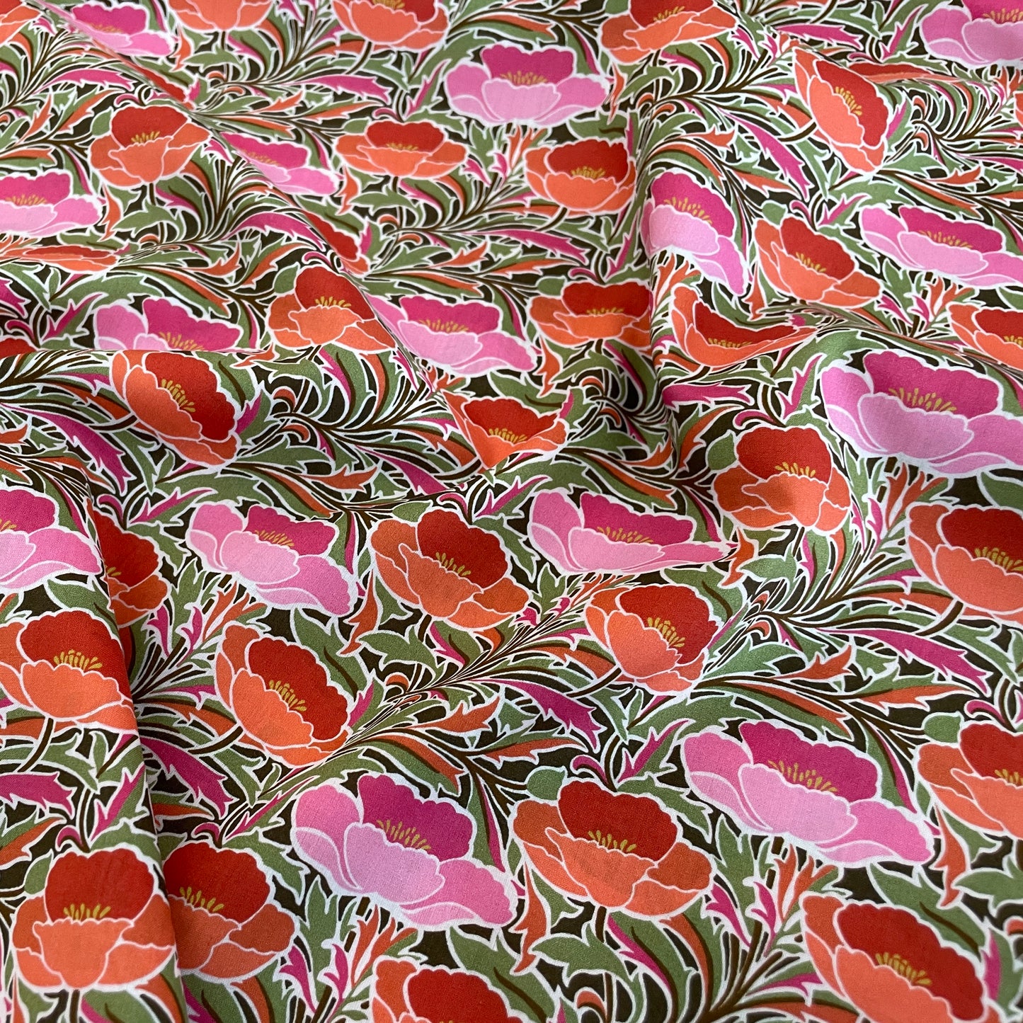 Liberty Fabrics Poppy Canopy A Tana Lawn Cotton