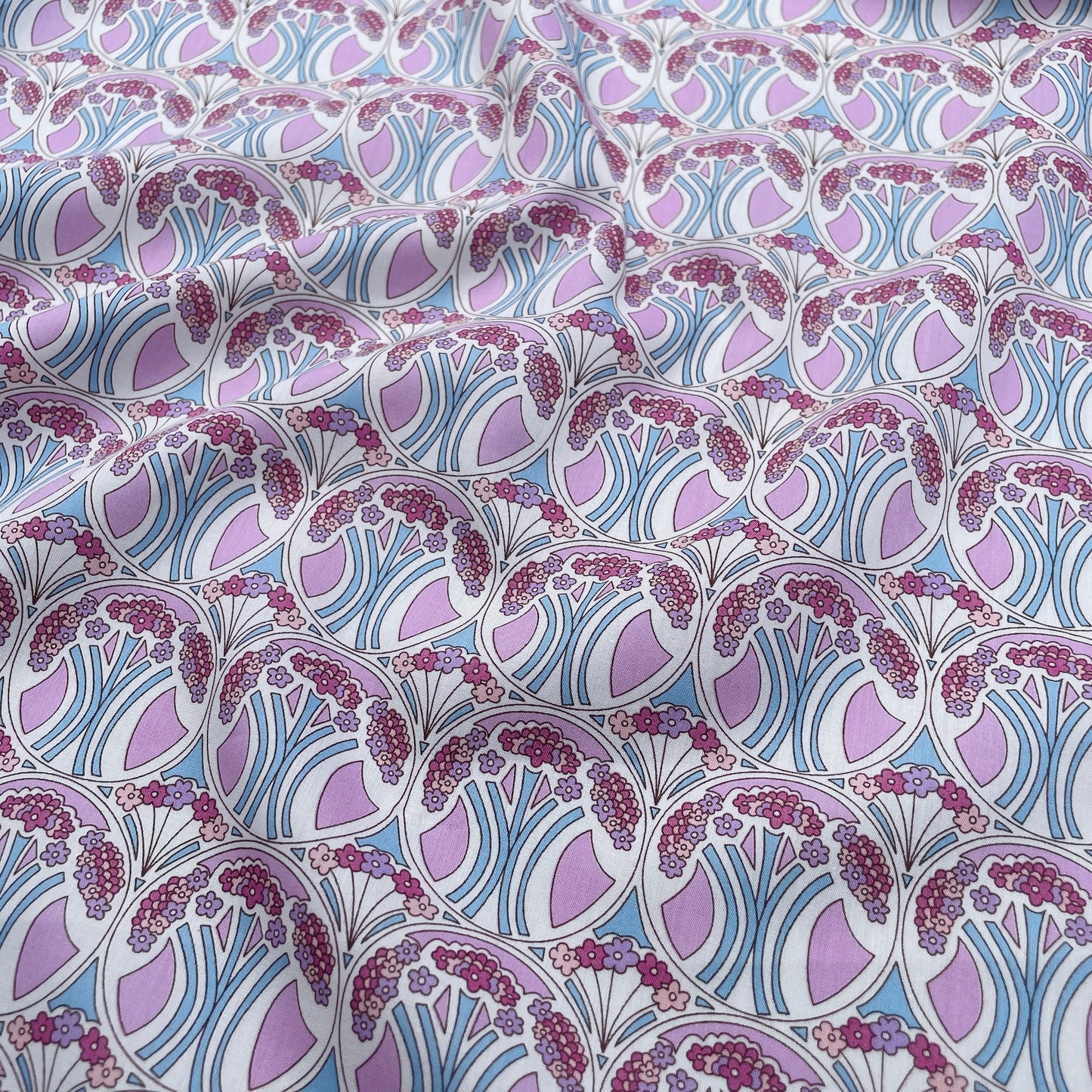 Liberty Fabrics Mauverina B Tana Lawn Cotton