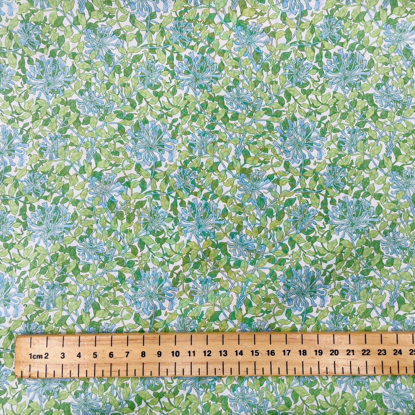 Pima Cotton Lawn Fabric Honeysuckle B May Morris