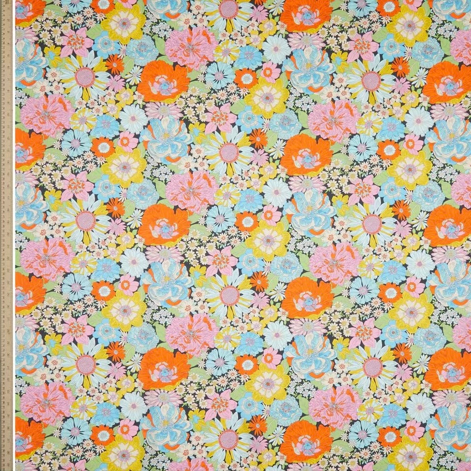 Liberty Fabrics Summers in the Sun C Silk Satin