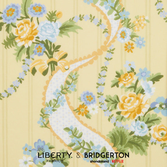 Liberty Fabrics x Bridgerton Ribbon Cascade C Tana Lawn Cotton