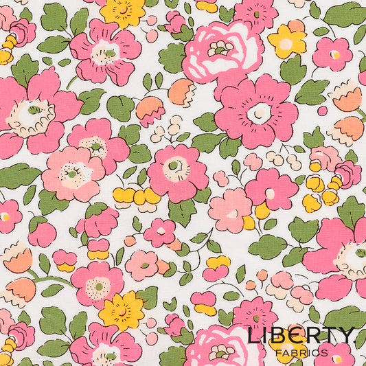Liberty Fabrics Betsy U Tana Bawełna Trawnikowa - Neon -