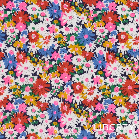 Liberty Fabrics Libby E Tana Lawn Cotton - Neon Pink -