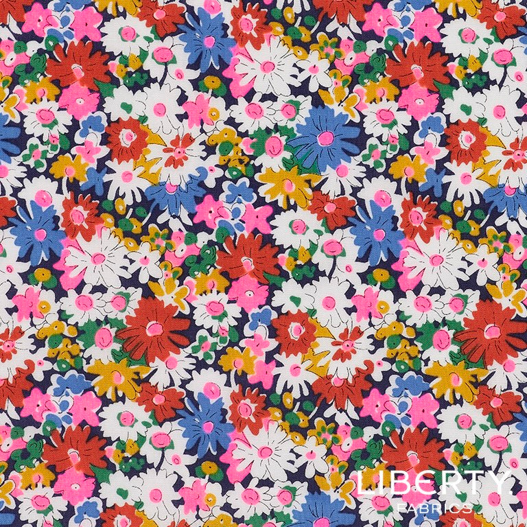 Liberty Fabrics Libby E Tana Lawn Cotton - Neon Pink -