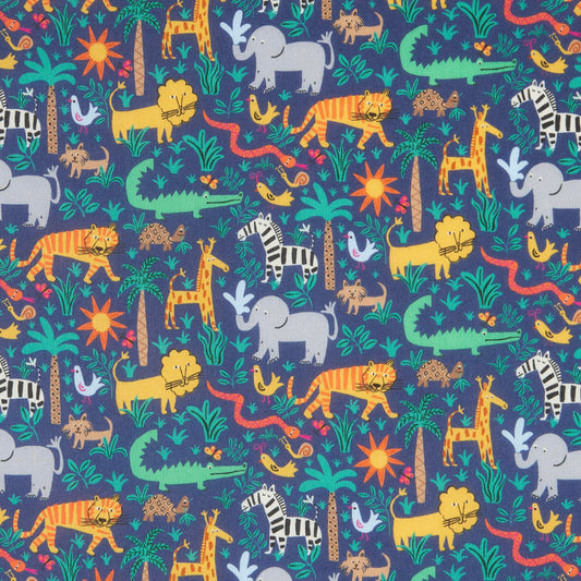 Liberty Fabrics Louie's Jungle C Tana 草坪棉