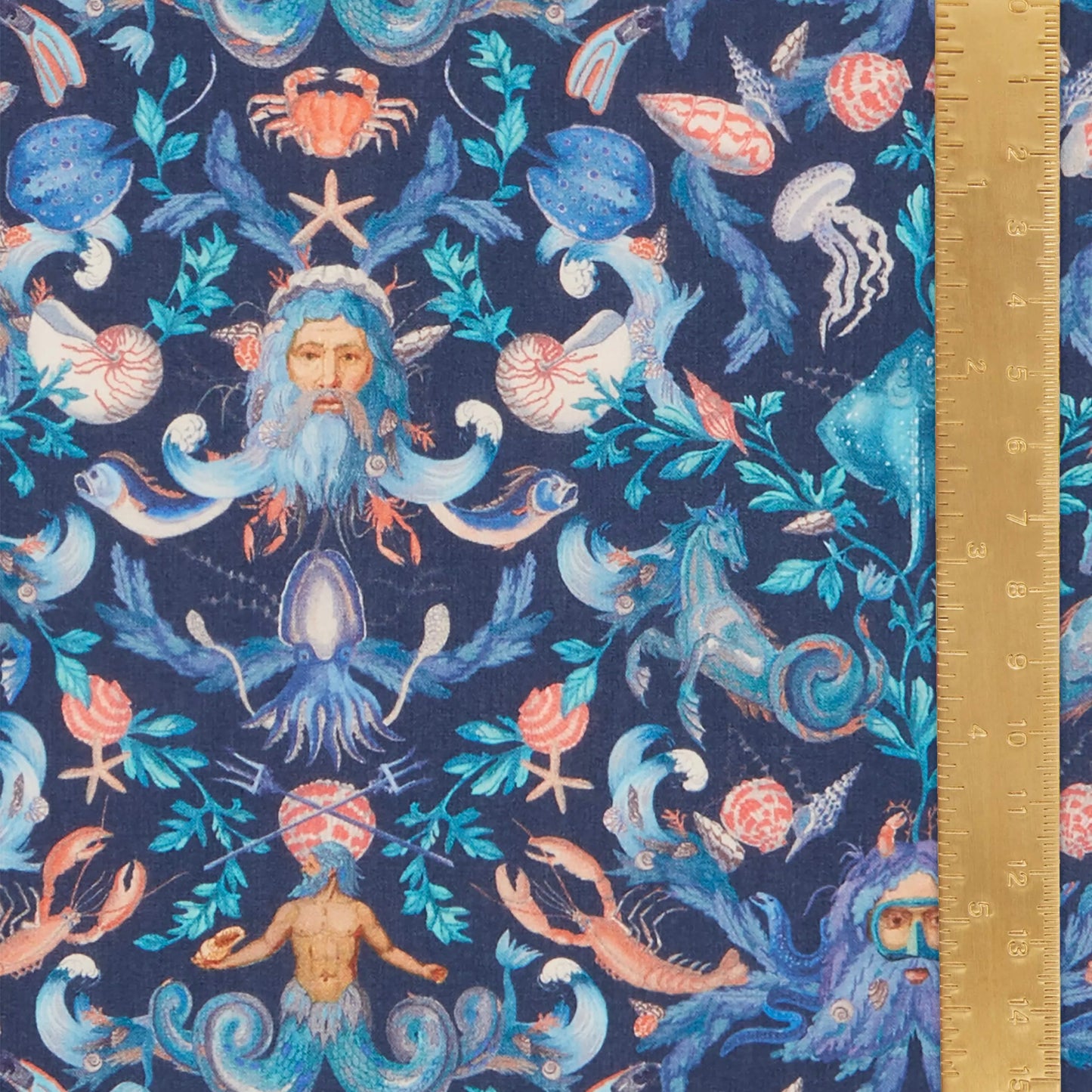 Liberty Fabrics Królestwo Neptuna Bawełna do trawnika Tana