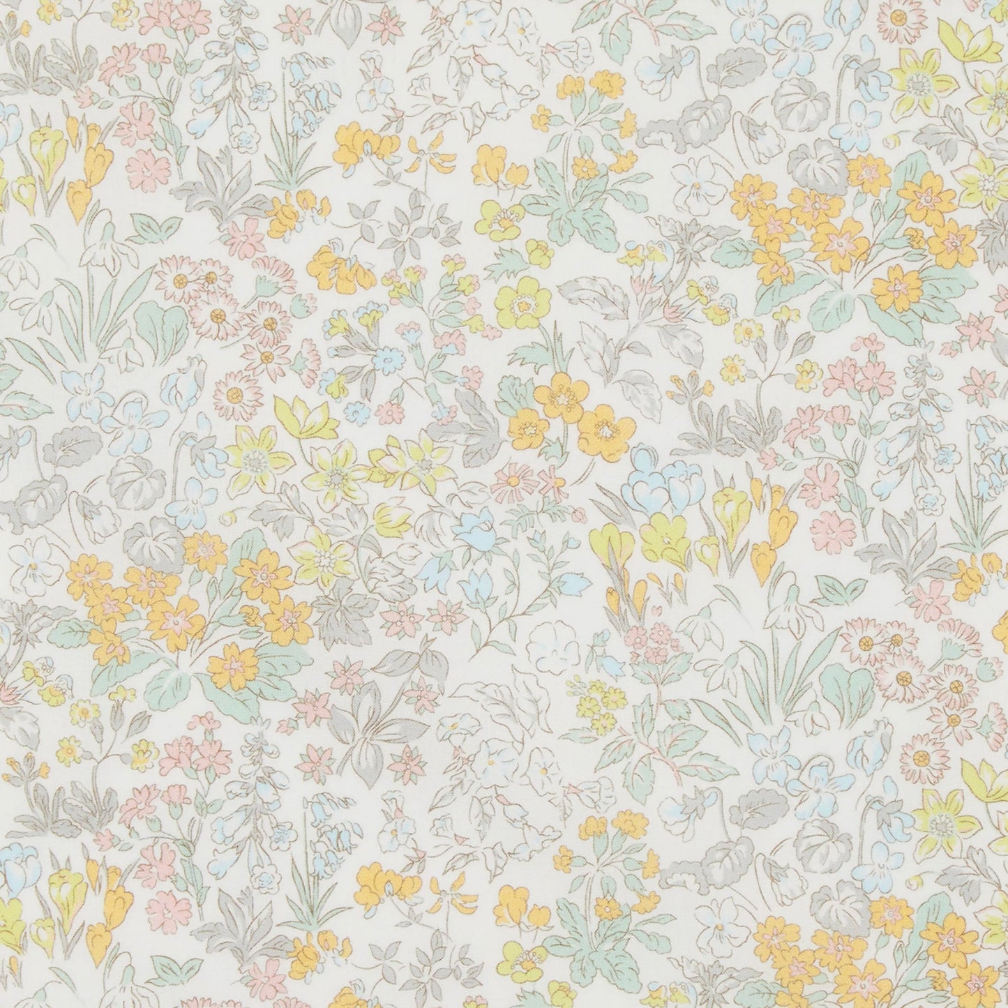 Liberty Fabrics Spring Flowers B Tana Lawn Cotton