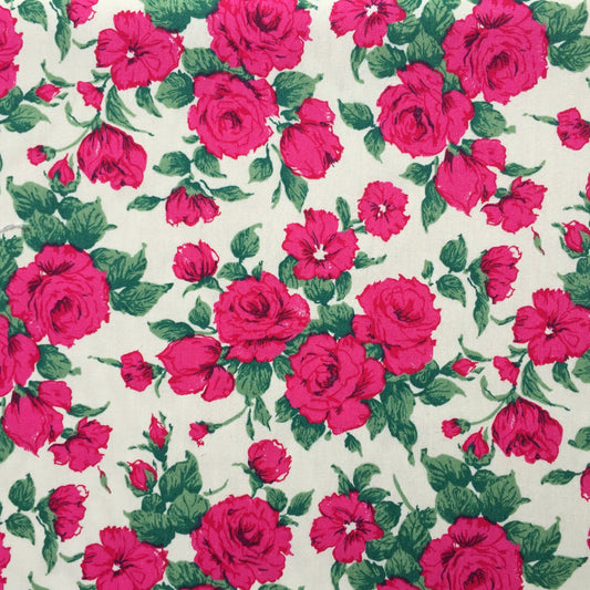 Liberty Fabrics Carline Rose X Piccadilly Poplin