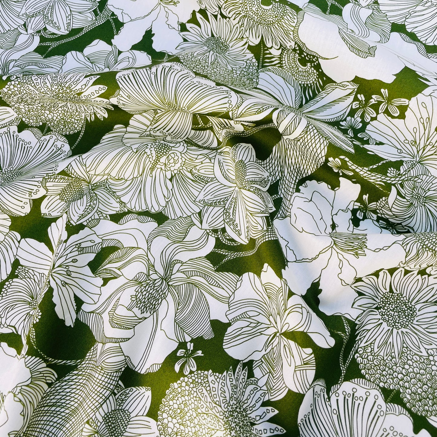 Liberty Fabrics Gabriela Sunflower Y Tana Lawn Organic Cotton