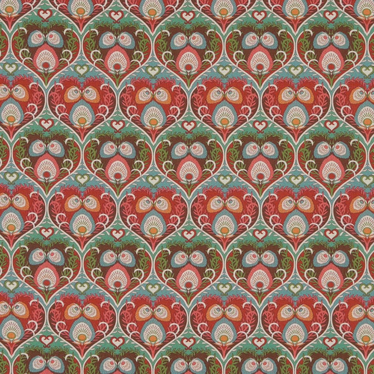 Liberty Fabrics Plume Hearts C Tana Lawn Cotton