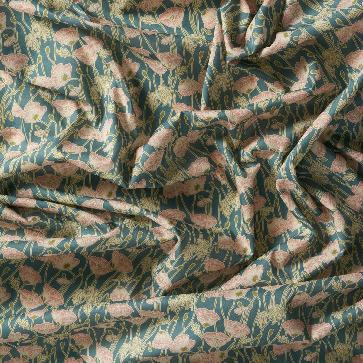 Liberty Fabrics Erito Poppy A Tana Lawn Cotton