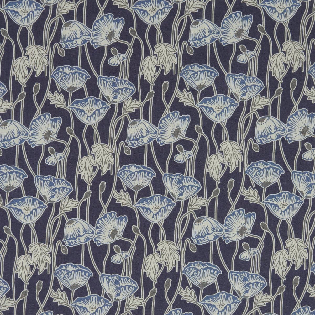 Liberty Fabrics Erito Poppy B Tana Lawn Cotton