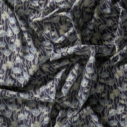 Liberty Fabrics Erito Poppy B Tana Lawn Cotton