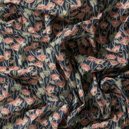Liberty Fabrics Erito Poppy D Tana Lawn Cotton