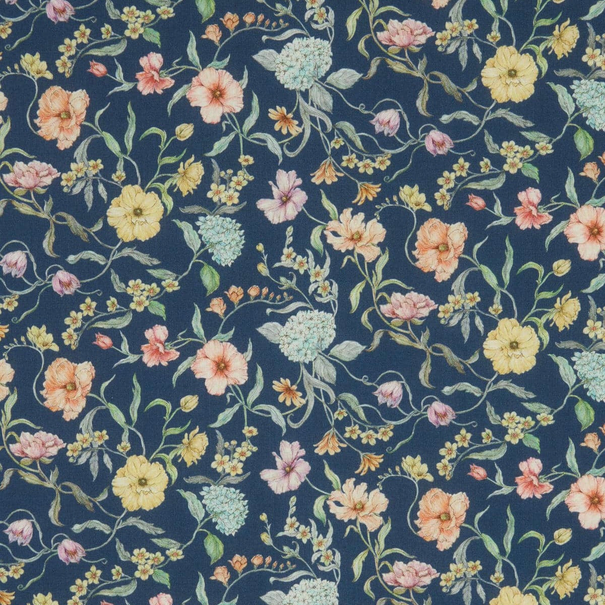 Liberty Fabrics Battersea Blooms B Tana Lawn Cotton