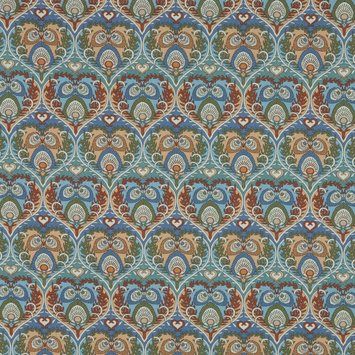 Liberty Fabrics Plume Hearts A Tana Lawn Cotton