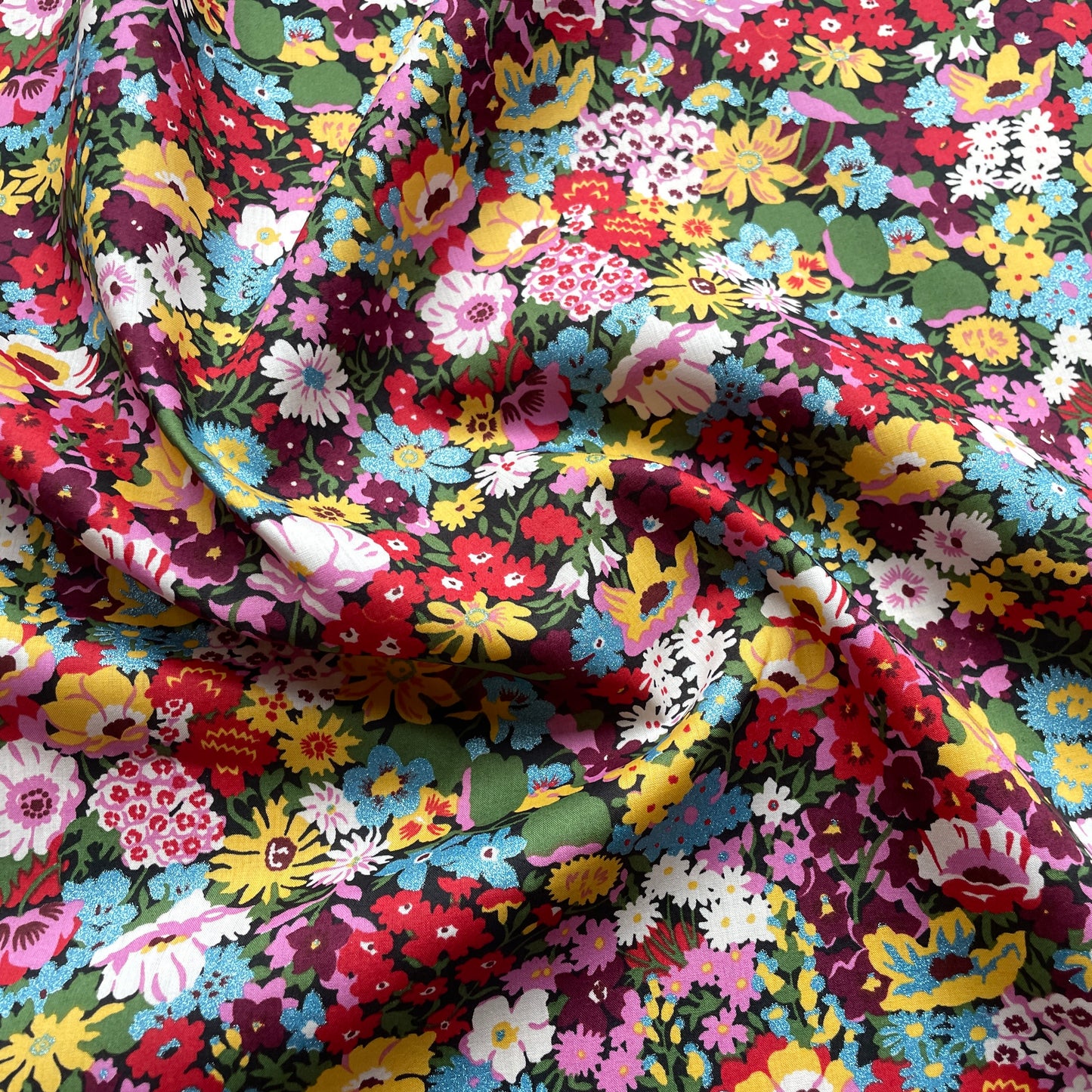 Liberty Fabrics Thorpe A Tana Lawn Cotton Metallic