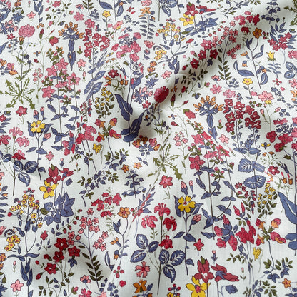 Liberty Fabrics Field Flowers C Tana Lawn Cotton Metallic