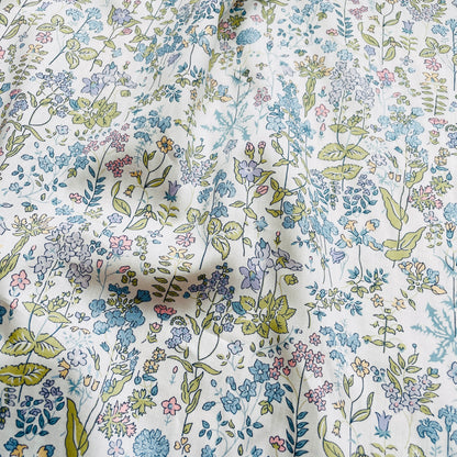 Liberty Fabrics Field Flowers B Tana Lawn Cotton Metallic