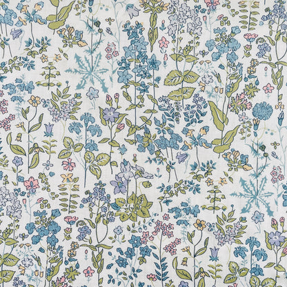 Liberty Fabrics Field Flowers B Tana Lawn Cotton Metallic