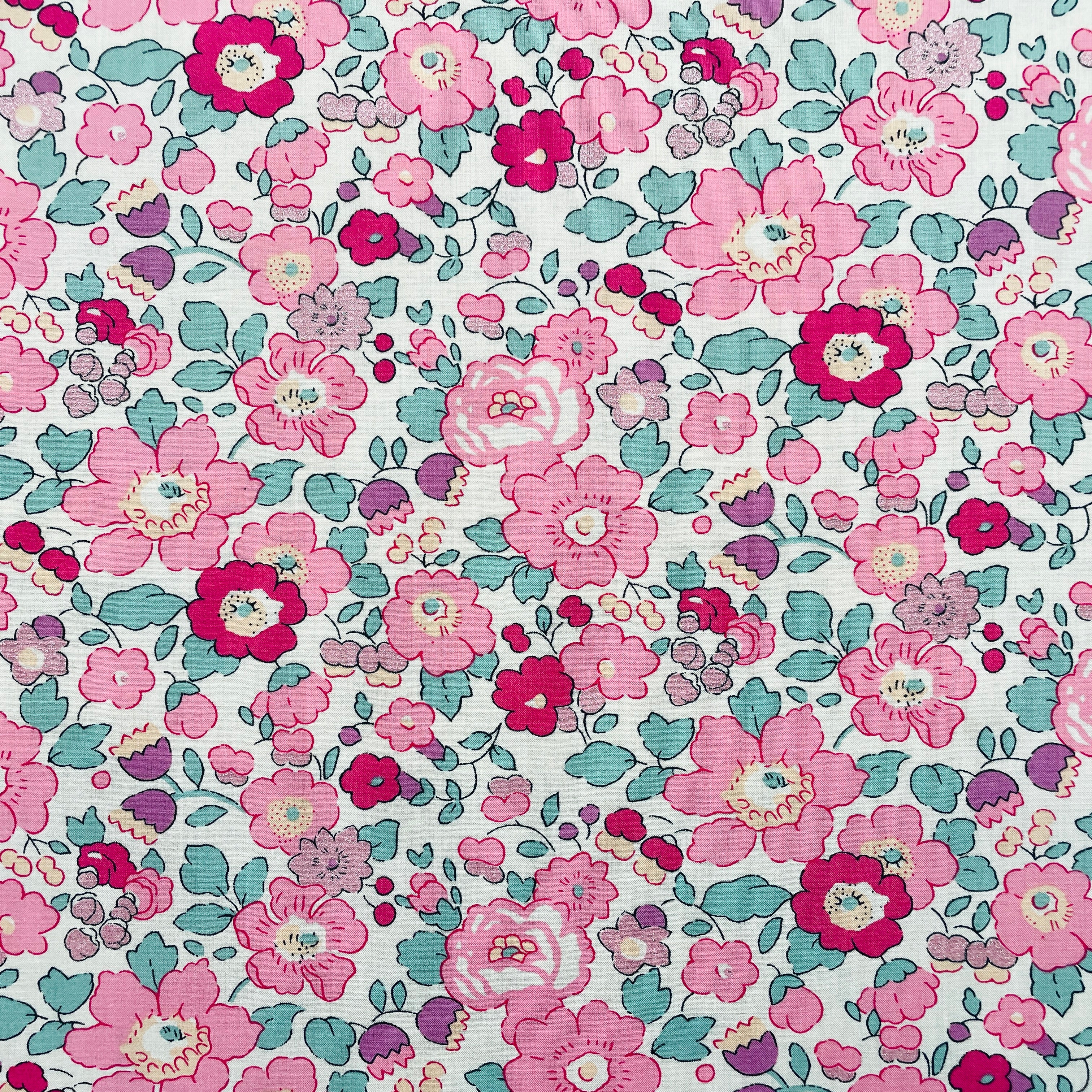 Liberty Fabrics Betsy A Tana Lawn Cotton Metallic – The Little World of ...