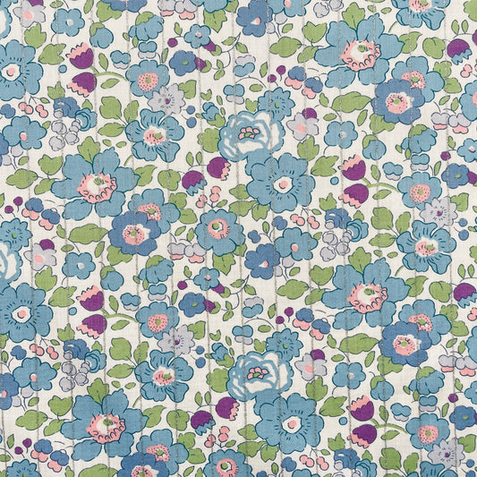 Liberty Fabrics Betsy Stripe C Tana Lawn Cotton Metallic