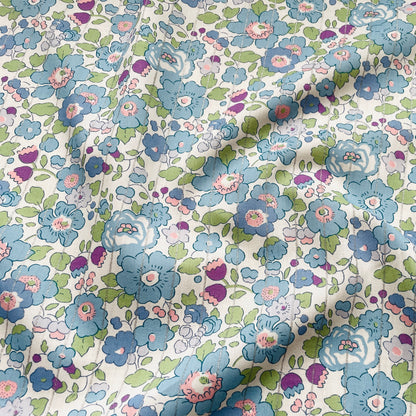 Liberty Fabrics Betsy Stripe C Tana Lawn Cotton Metallic