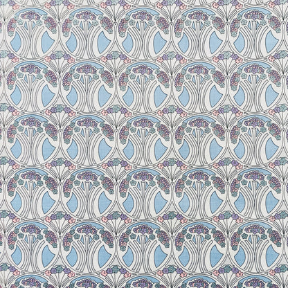 Liberty Fabrics Mauverina B Tana Lawn Cotton Metallic