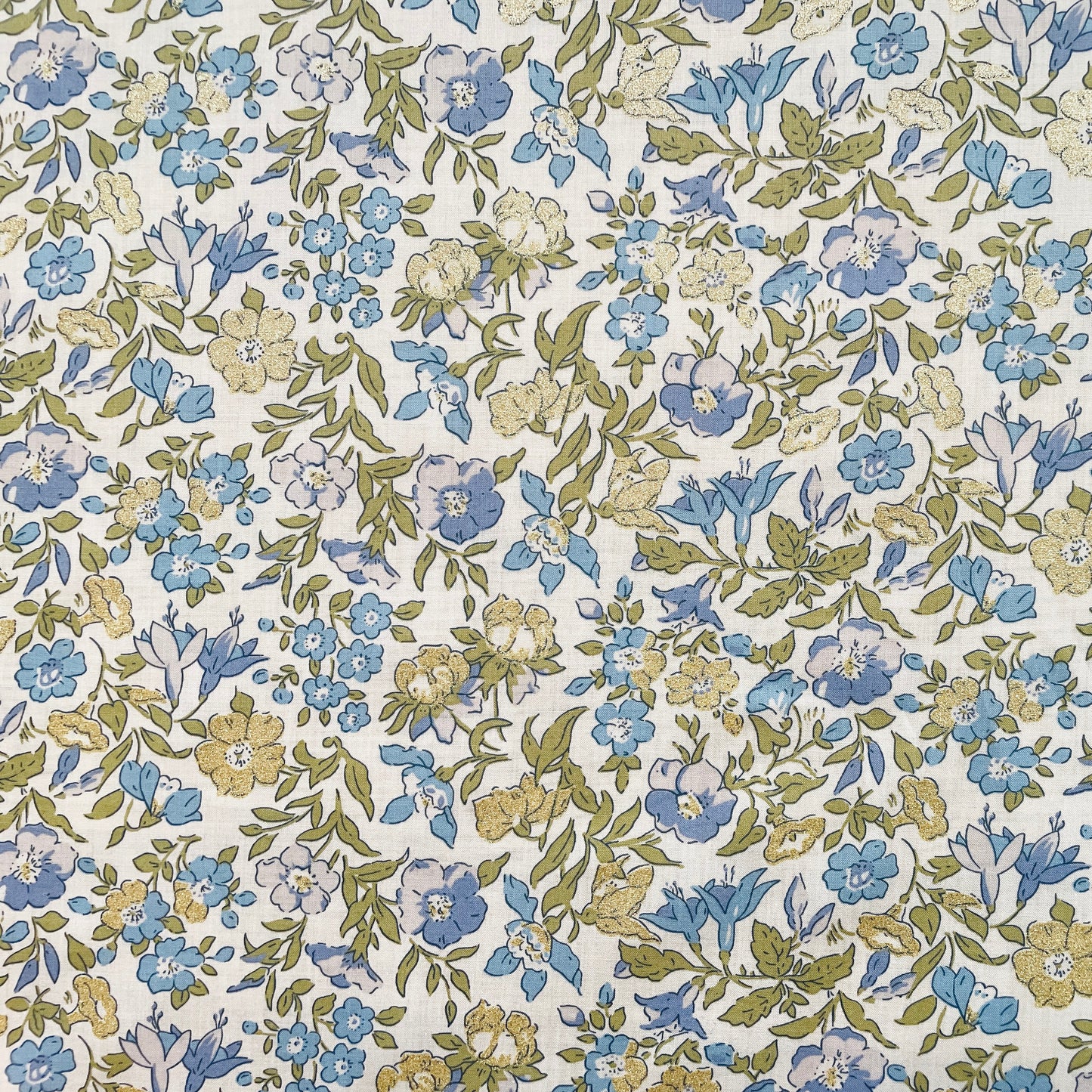Liberty Fabrics Mamie A Tana Lawn Cotton Metallic