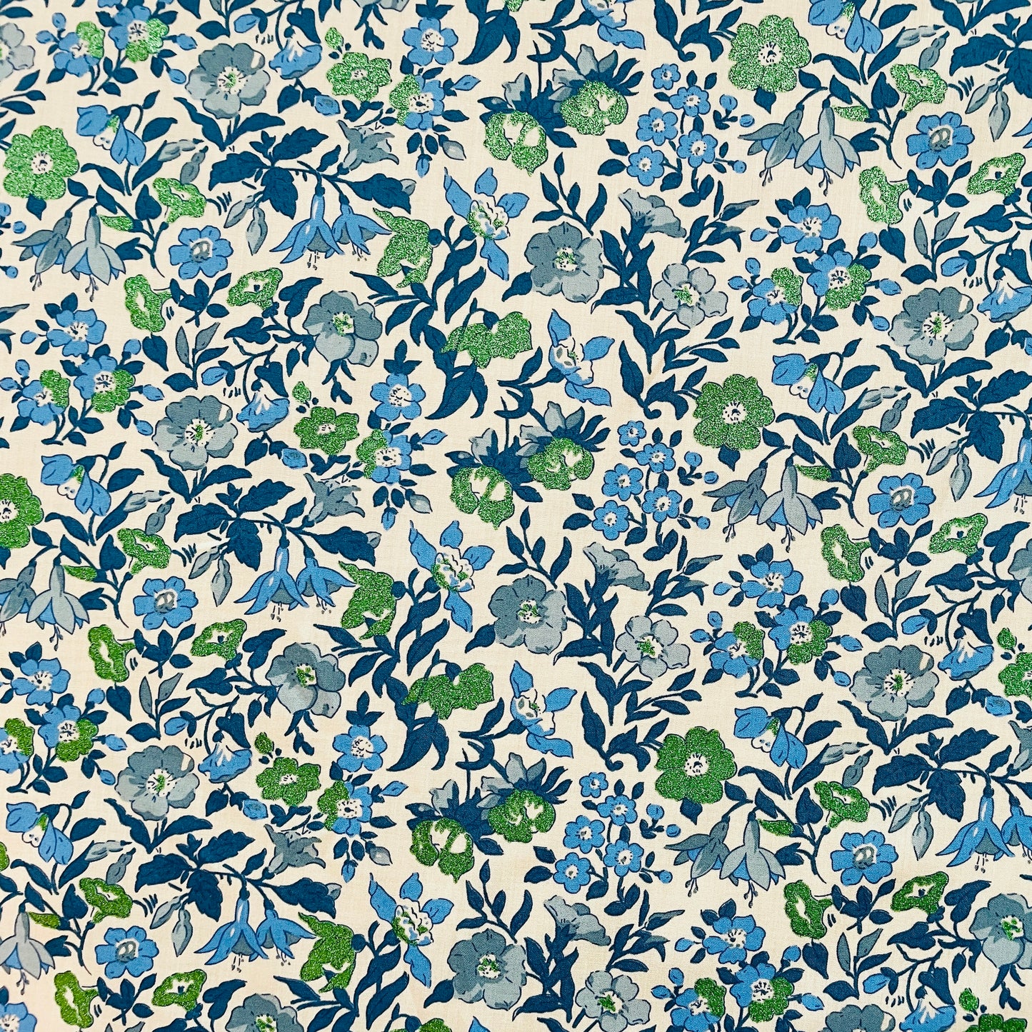 Liberty Fabrics Mamie C Tana Lawn Cotton Metallic