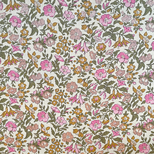 Liberty Fabrics Mamie B Tana Lawn Cotton Metallic