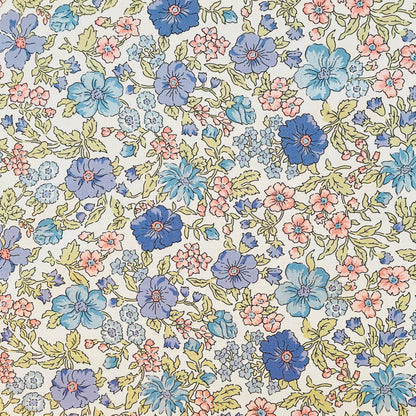 Liberty Fabrics Larissa Rose C Tana Lawn Cotton Metallic