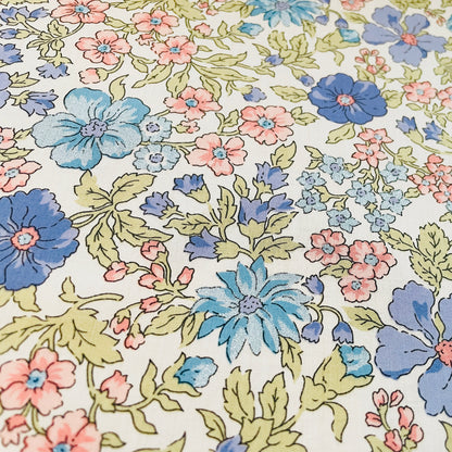 Liberty Fabrics Larissa Rose C Tana Lawn Cotton Metallic