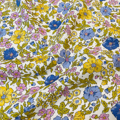 Liberty Fabrics Larissa Rose Spot B Tana Lawn Cotton Metallic