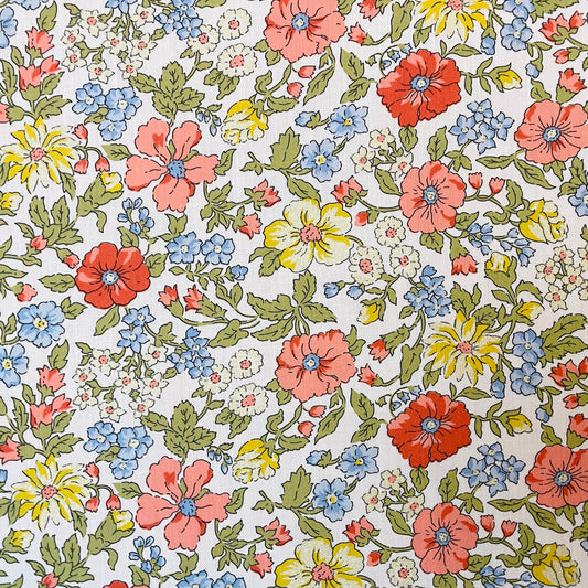 Liberty Fabrics Larissa Rose A Tana Lawn Cotton Metallic