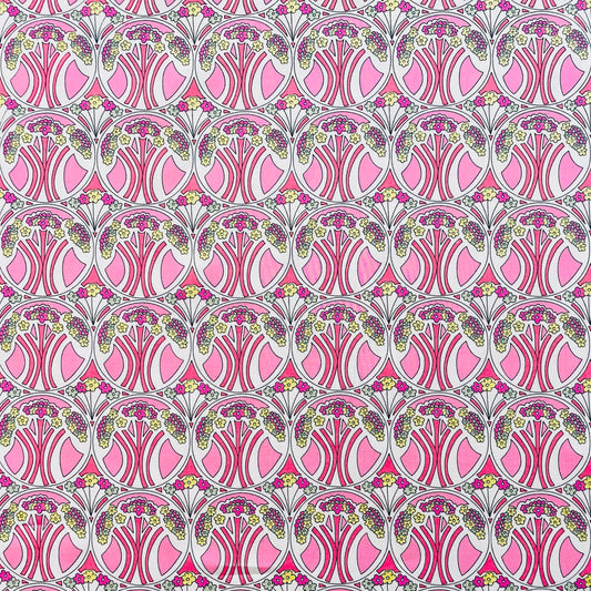 Liberty Fabrics Mauverina A Tana Lawn Cotton Metallic