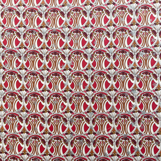 Liberty Fabrics Mauverina Star C Tana Lawn Cotton Metallic