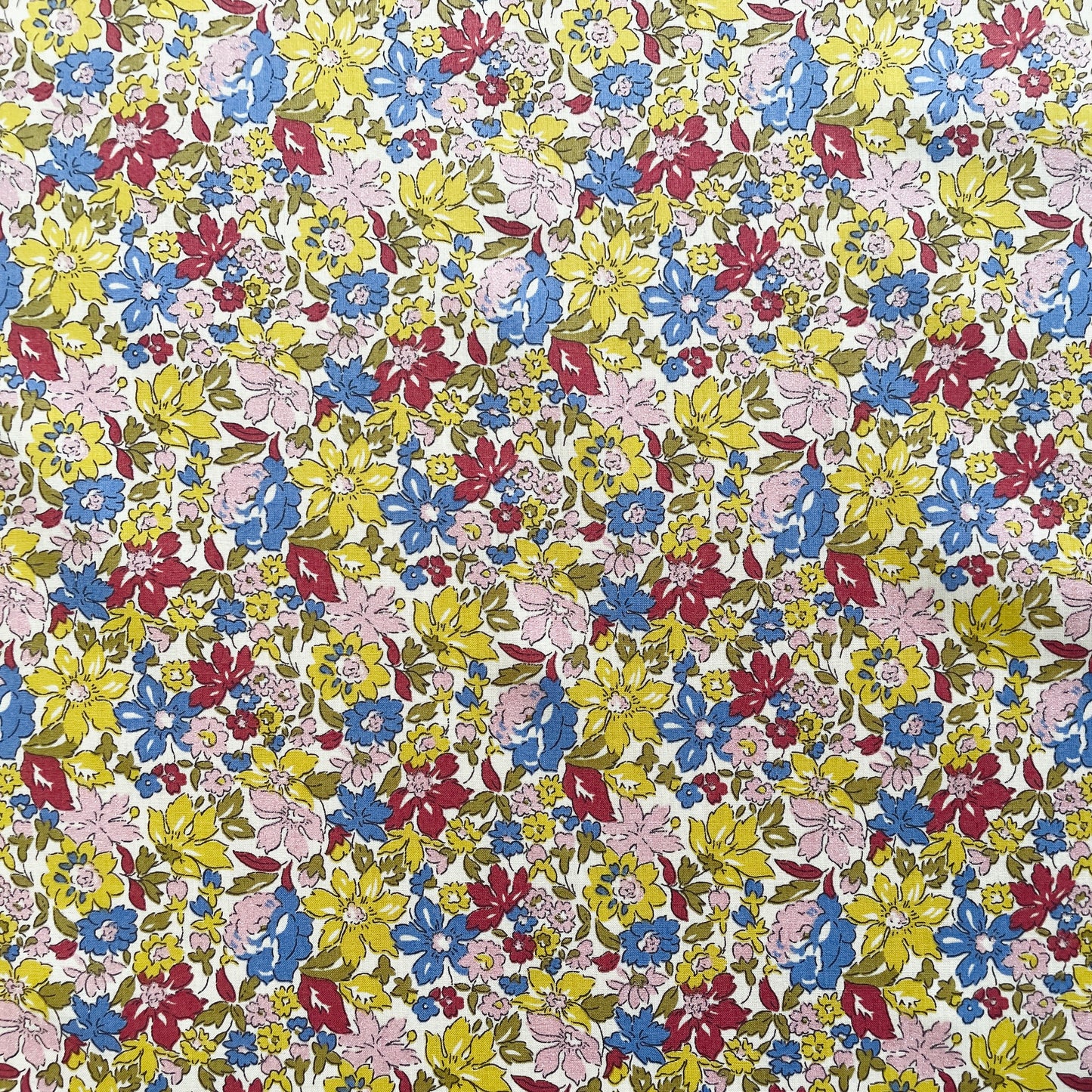 Liberty Fabrics Julia Belle C Tana Lawn Cotton Metallic