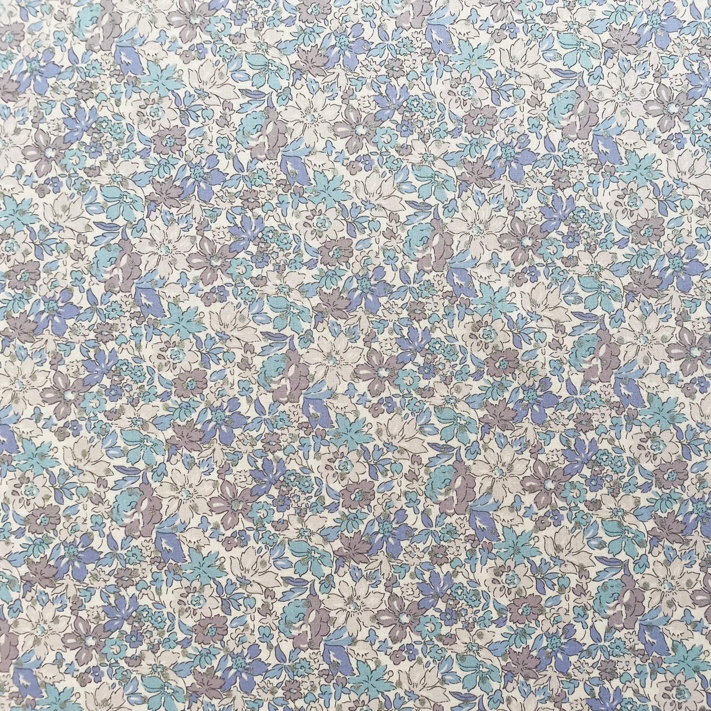 Liberty Fabrics Julia Belle Spot B Tana Lawn Cotton Metallic