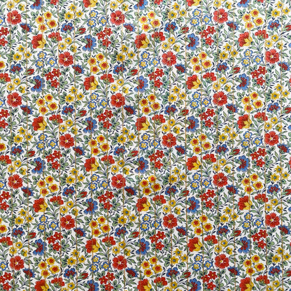 Liberty Fabrics Carnation Garden Stripe A Tana Lawn Cotton Metallic