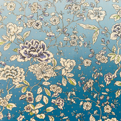 Liberty Fabrics Ceremony Blooms Spot B Tana Lawn Cotton Metallic