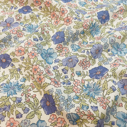 Liberty Fabrics Larissa Rose C Tana Lawn Cotton Metallic
