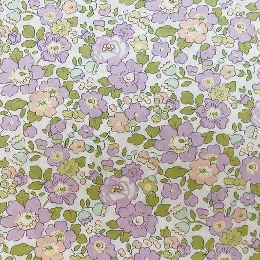 Liberty Fabrics Betsy B Tana Lawn Cotton Metallic