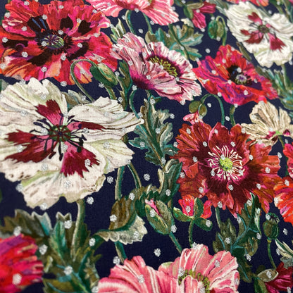 Liberty Fabrics Poppy Amelie Spot A Tana Lawn Cotton Metallic